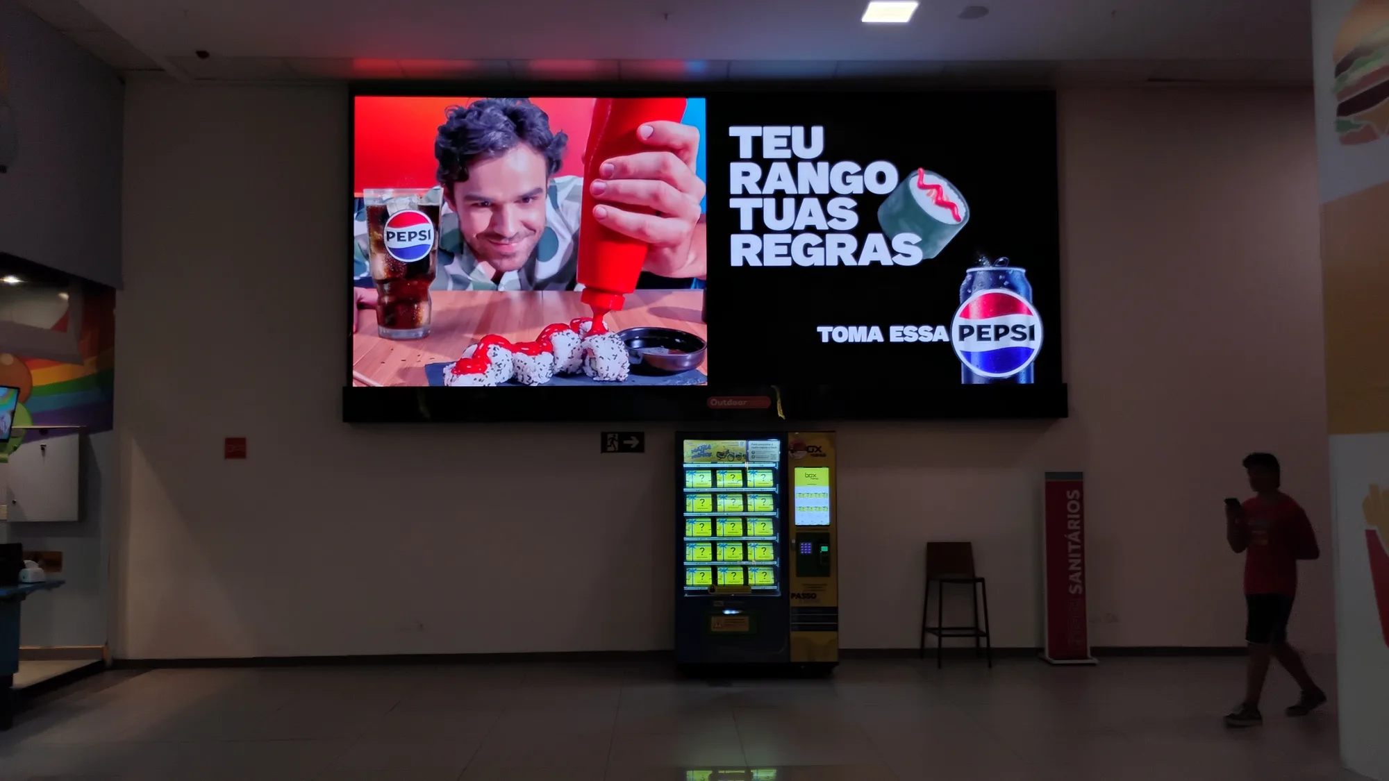 Painel digital da Outdoormídia no Park Shopping Boulevard